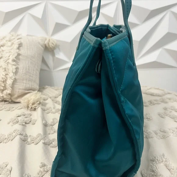 Kurt Geiger Teal Quilted Tote Bag (Shopper Bag) - Picture 4 of 11